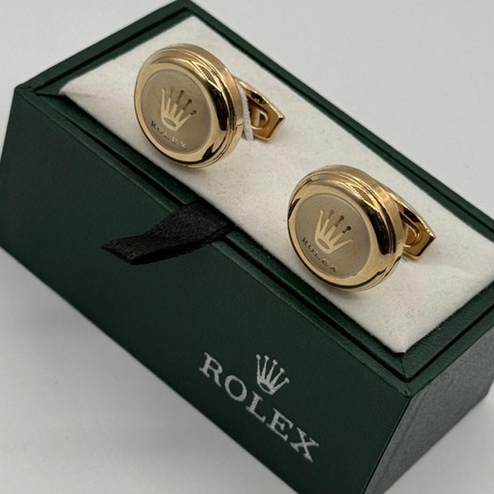 Boutons de Manchette Luxe Dorés