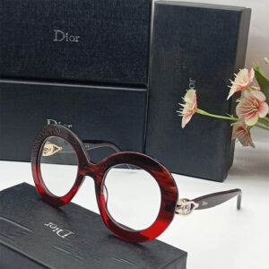 Monture Ronde Oversize Dégradé "Shadow Red"